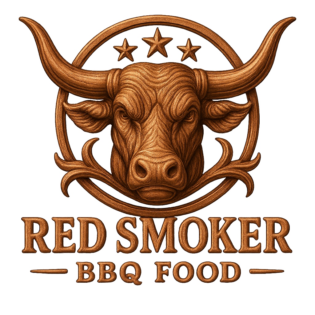 Logo Red Smoker BBQ Food
